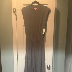 THML Sleeveless Maxi Dress in Charcoal Gray